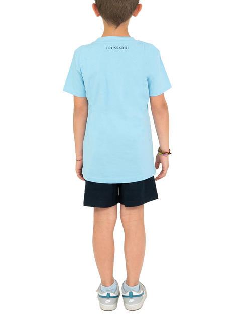 KUNIP Set aus T-Shirt und Bermuda azurblau/blau - Trainingsanz&uuml;ge f&uuml;r Kinder
