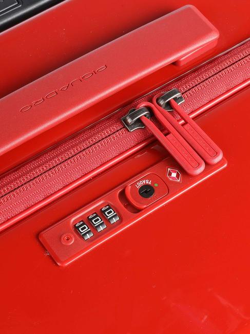 PQ-LIGHT Gro&szlig;er ultraschlanker Trolley ROT - Harte Trolleys