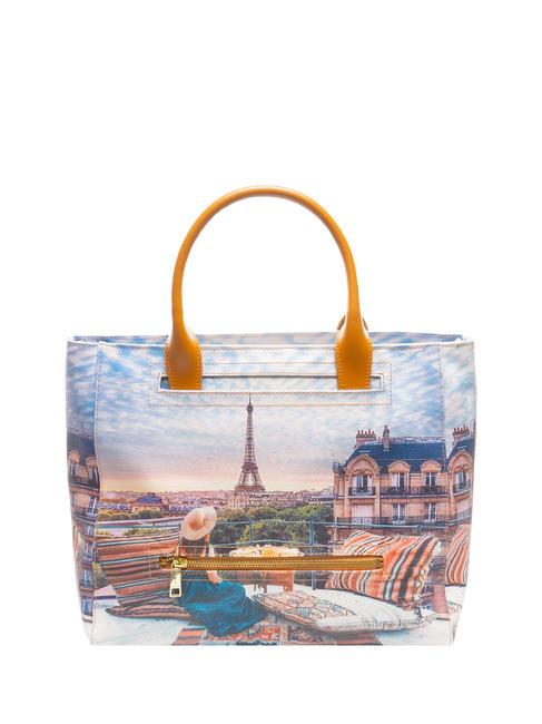 YESBAG  Handtasche, mit Schultergurt, Allover-Druck Pariser Ansicht - Damentaschen