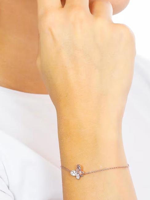 FARFALLE Blaues und wei&szlig;es Zirkonarmband Rose - Armb&auml;nder