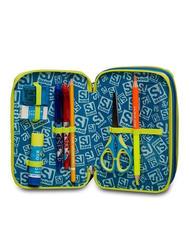 SJGANG COLOR Federm&auml;ppchen mit drei F&auml;chern und Schulset gelb - Etuis und Zubeh&ouml;r - 3