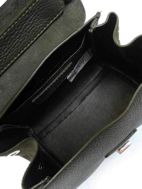 DUBROVNIK Mini-Kofferraumtasche aus Leder Milit&auml;rg - Damentaschen