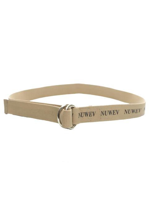 NUWEV G&uuml;rtel aus Canvas und Leder Seil/schwarz - G&uuml;rtel