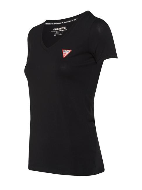 MINI TRIANGLE T-Shirt mit V-Ausschnitt jetbla - T-Shirts und Tops f&uuml;r Damen