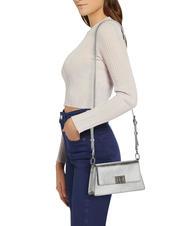 FURLA ZOE Umh&auml;ngetasche mit Rahmen FARBE SILBER - Damentaschen - 5