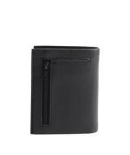 AERONAUTICA MILITARE FIGHTER Vertikale Brieftasche aus Leder Schwarz - Brieftaschen Herren - 3