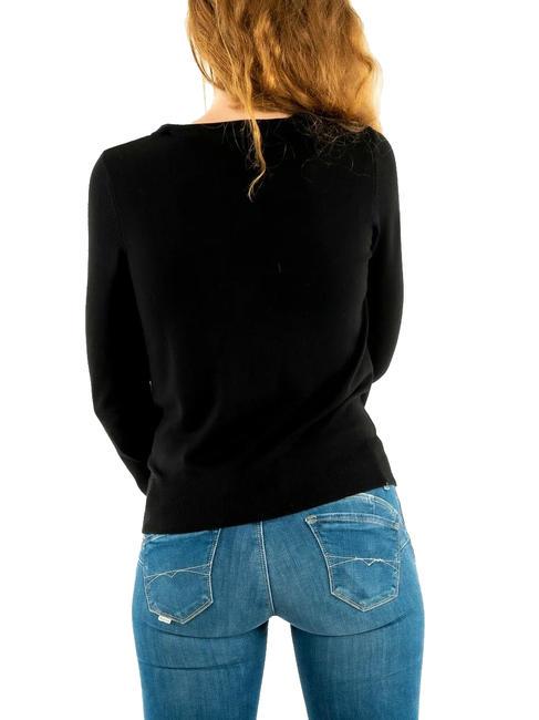 ZENA Strickjacke mit Kn&ouml;pfen jetbla - Damenpullover