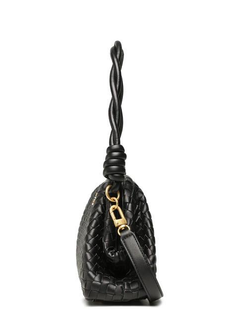 LISBET Gewebte Clutch SCHWARZ - Damentaschen