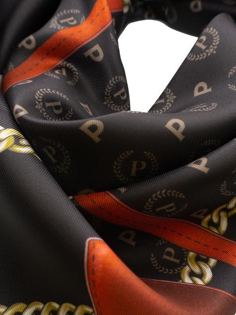 TWILL CHAIN Bedruckter Schal Schwarz und Rot - Schals