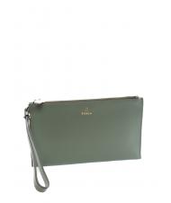 FURLA CAMELIA Clutch aus Leder Kaktus - Damentaschen - 2