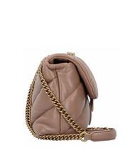 PINKO CLASSIC LOVE PUFF Tasche aus Nappaleder Ingwerkeks-Antikgold - Damentaschen - 3