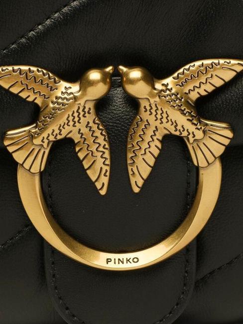 MINI LOVE BAG Nappatasche schwarz-antikgold - Damentaschen