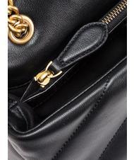 PINKO CLASSIC LOVE PUFF Tasche aus Nappaleder schwarz-antikgold - Damentaschen - 4