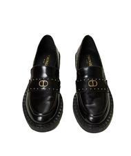 TWINSET STUDS Mokassin aus Leder Schwarz - Damenschuhe - 3