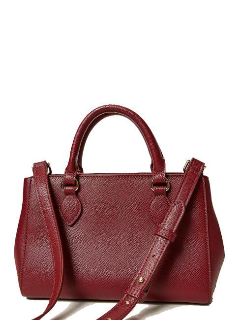 OVAL T Handtasche mit Schultergurt himbeerfarbener Glanz - Damentaschen