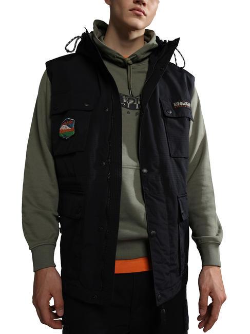URBAN MODULAR Jacke mit abnehmbaren &Auml;rmeln schwarz 041 - Herrenjacken