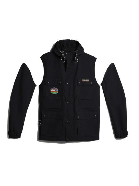 URBAN MODULAR Jacke mit abnehmbaren &Auml;rmeln schwarz 041 - Herrenjacken