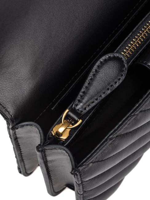 MINI LOVE BAG Eine Chevron-Tasche schwarz-antikgold - Damentaschen