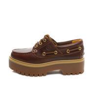 TIMBERLAND BOAT Hohe Bootsschuhe aus Leder Wurzelbier - Damenschuhe - 4