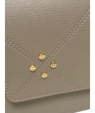 BORBONESE CARRE Schultergurt mit Klappe Taube - Damentaschen - 3