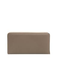 TWINSET NEW OVAL T Gro&szlig;es Lederportemonnaie Taupe - Brieftaschen Damen - 3