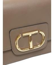 TWINSET OVAL T Schultergurt mit Klappe Taupe - Damentaschen - 3
