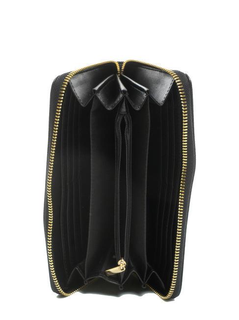 NEW OVAL T Gro&szlig;es Lederportemonnaie Schwarz - Brieftaschen Damen
