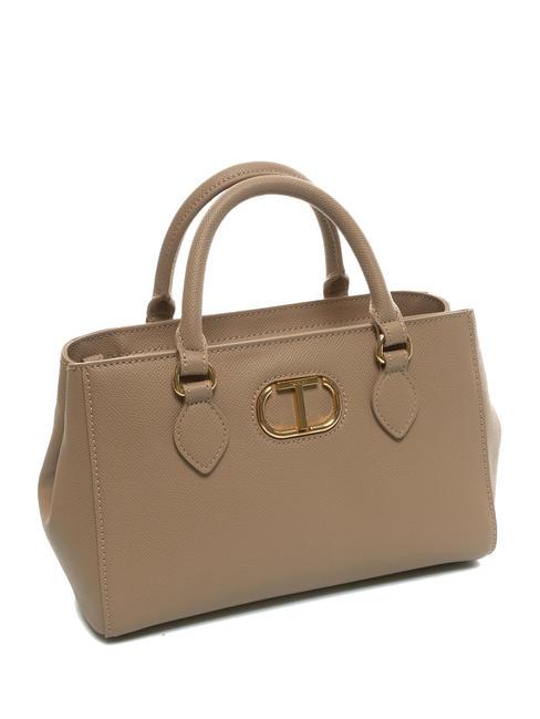 OVAL T Handtasche mit Schultergurt helles Taupe - Damentaschen