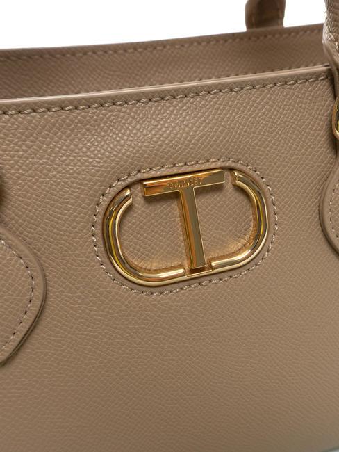 OVAL T Handtasche mit Schultergurt helles Taupe - Damentaschen