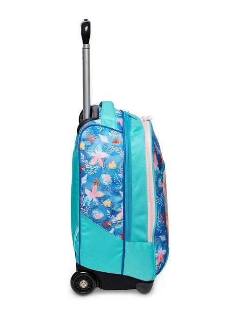 WATCH ME SHINE Trolley-Rucksack 2 R&auml;der petrol / blau - Rucks&auml;cke mit Trolleyfunktion