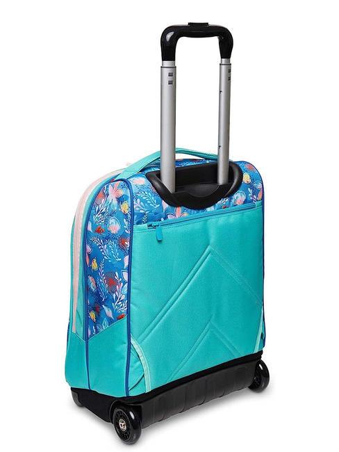WATCH ME SHINE Trolley-Rucksack 2 R&auml;der petrol / blau - Rucks&auml;cke mit Trolleyfunktion