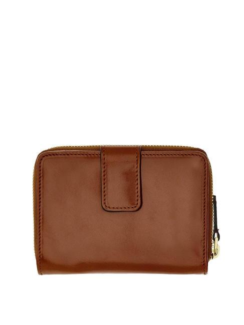 LUCREZIA Kompakte Brieftasche aus Leder BRAUN - Brieftaschen Damen