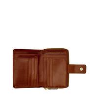 THE BRIDGE LUCREZIA Kompakte Brieftasche aus Leder BRAUN - Brieftaschen Damen - 3
