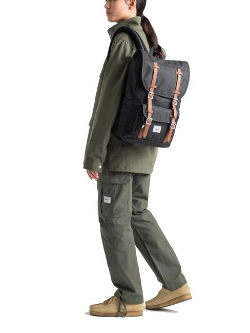 LITTLE AMERICA MID Mittelgro&szlig;er Rucksack marinebraun - Rucks&auml;cke f&uuml;r Schule &amp; Freizeit