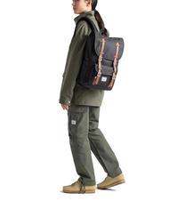 HERSCHEL LITTLE AMERICA MID Mittelgro&szlig;er Rucksack Schwarzton - Rucks&auml;cke f&uuml;r Schule &amp; Freizeit - 4