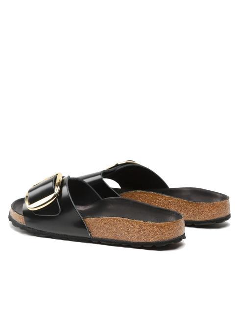 MADRID BIG BUCKLE Sandale aus Lackleder schwarz leuchten - Damenschuhe