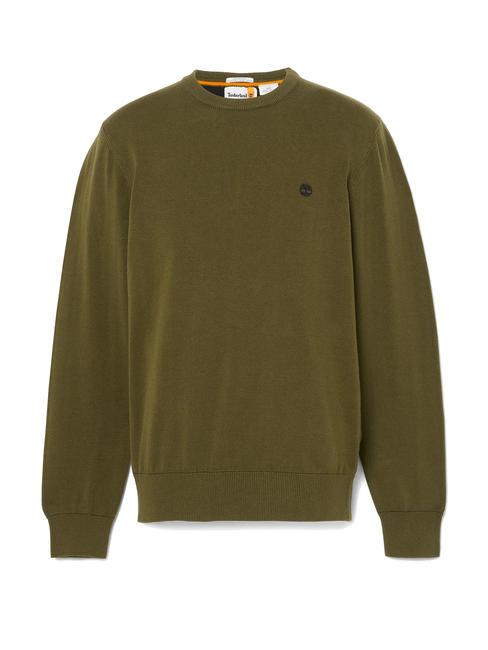 WILLIAMS RIVER Pullover mit Rundhalsausschnitt dunkeloliv - Herrenpullover