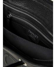 TWINSET LOGO EMBOSSED Handtasche mit Schultergurt Schwarz - Damentaschen - 4