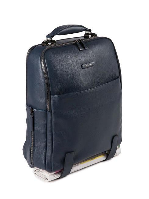 MODUS SPECIAL Lederrucksack f&uuml;r PC15.6 " Blau - PC-Rucks&auml;cke