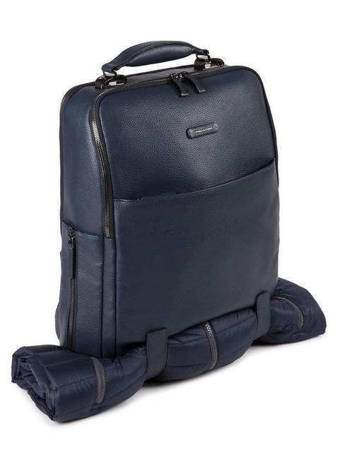 MODUS SPECIAL Lederrucksack f&uuml;r PC15.6 " Blau - PC-Rucks&auml;cke