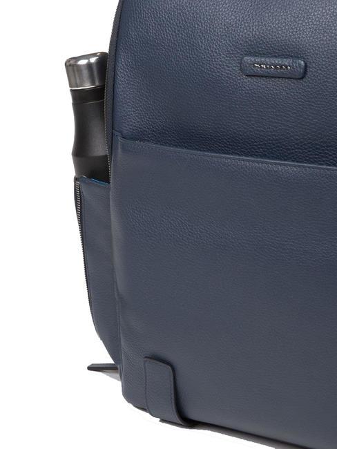 MODUS SPECIAL Lederrucksack f&uuml;r PC15.6 " Blau - PC-Rucks&auml;cke