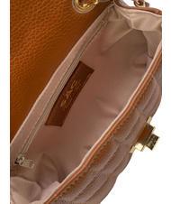 LESAC GIULIA Dollar-Umh&auml;ngetasche aus Leder mit Kette dunkles Leder - Damentaschen - 7