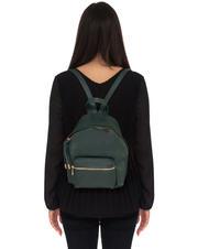 LESAC VANESSA Dollar-Rucksack aus Leder dunkelgr&uuml;n - Damentaschen - 4