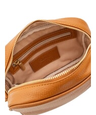 LESAC LUCIA Doppelte Umh&auml;ngetasche aus Dollar-Leder dunkles Leder - Damentaschen - 7