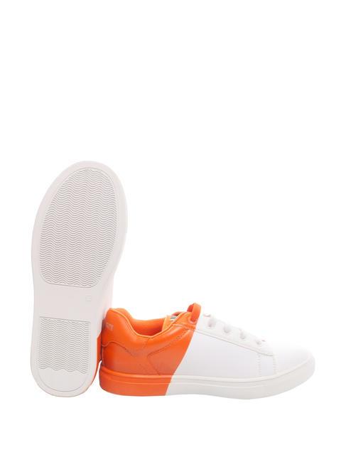 DEREK Kinder-Sneaker wei&szlig;/orange - Kinderschuhe