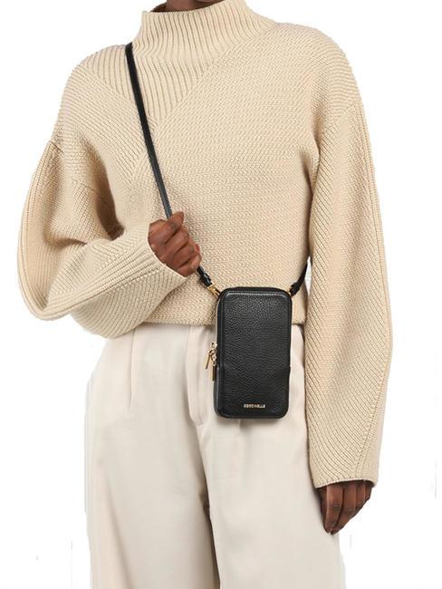FLOR iPhone-Tasche mit Schultergurt Schwarz - Damentaschen