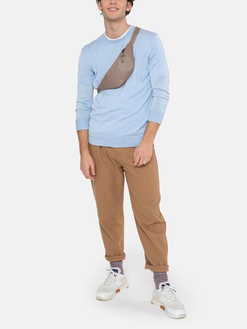 Marsupio SPRINGER, aus Nylon taupefarbenes Leder - H&uuml;fttaschen