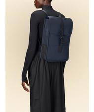 RAINS BACKPACK MINI Wasserdichter Rucksack Marine - Rucks&auml;cke f&uuml;r Schule &amp; Freizeit - 4