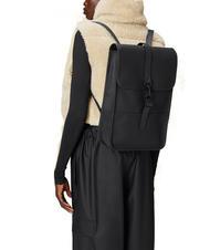 RAINS BACKPACK MINI Wasserdichter Rucksack Schwarz - Rucks&auml;cke f&uuml;r Schule &amp; Freizeit - 4