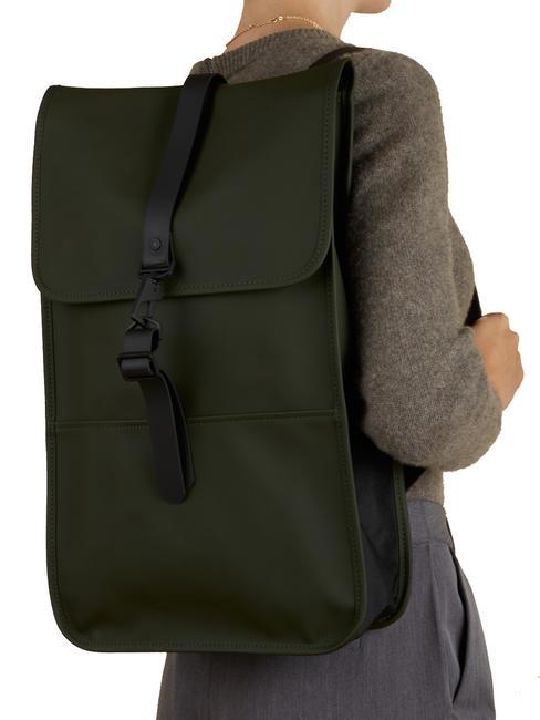 BACKPACK Wasserdichter Rucksack Gr&uuml;ns - Rucks&auml;cke f&uuml;r Schule &amp; Freizeit